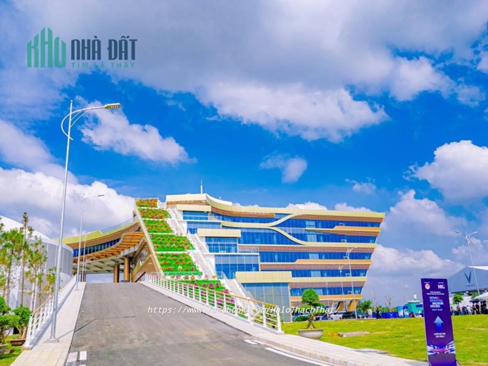 Cần bán Lô góc 2 mặt thoáng trục chính khu Tái Định cư Bình Yên khu Công Nghệ Cao Hòa Lạc diện tích