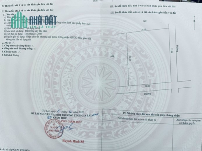 Bán đất  trong nông trại Southern Pleiku Farm giá 200 triệu/1000m2 CK 10%