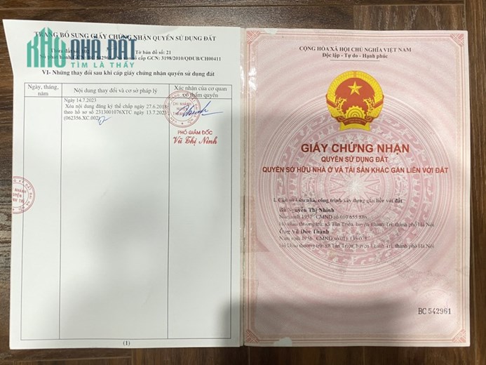 CHÍNH CHỦ CẦN BÁN NHÀ RIÊNG YÊN XÁ TÂN TRIỀU THANH TRÌ VỊ TRÍ ĐEP LÔ GÓC MẶT TIỀN RỘNG NGÕ THÔNG