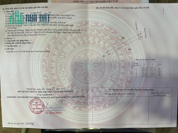 Mặt Tiền HL62 Nước Nhĩ Yangbay ,Khánh Hòa. giá chưa tới 2tr/m2 🔥🔥
👉DT: 410m2 ngang 6,5m, có