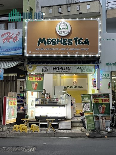 SANG QUÁN CAFE MẶT TIỀN – Đường Vườn Lài, Phường Phú Thọ Hoà, Quận Tân Phú, HCM