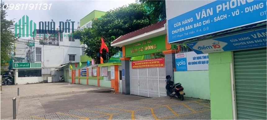 BÁN NHÀ MẶT TIỀN KINH DOANH SÁT  CHỢ PHẠM THẾ HIỂN,P4, Q8 - 70M2 CHỈ :7.5 TỶ