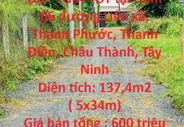 SỞ HỮU NGAY LÔ ĐẤT ĐẸP - GIÁ TỐT tại Châu Thành - Tây Ninh