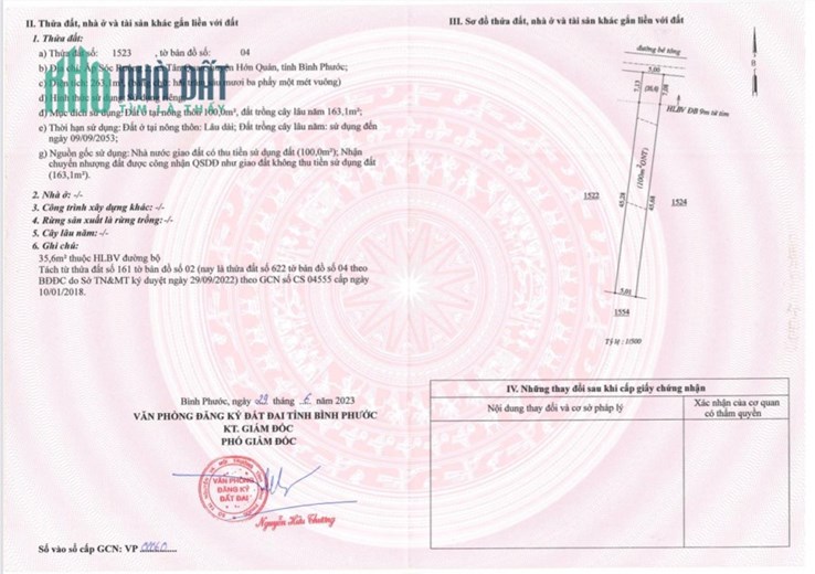 BÁN GẤP LÔ ĐẤT NGAY KCN TÂN QUAN BÌNH PHƯỚC