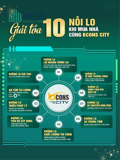 bcons city làng đại học, 1.907 tỷ 2pn 2wc 51m2, thanh toán 10% kí hdmb