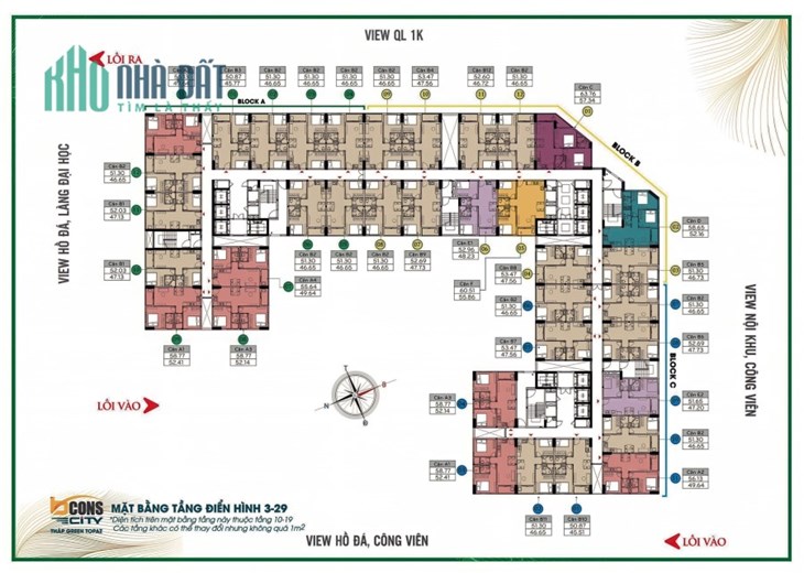 bcons city làng đại học, 1.907 tỷ 2pn 2wc 51m2, thanh toán 10% kí hdmb