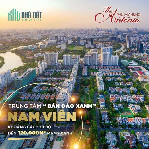 The Antonia Phú Mỹ Hưng mua trực tiếp chủ đầu tư - 2PN căn góc - chiết khấu cao- trả góp 0% đến