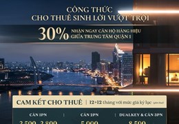 Grand Marina Sài Gòn căn hộ Marriot International Quận 1 - tặng full NT - nhận nhà ngay TT chỉ 30%
