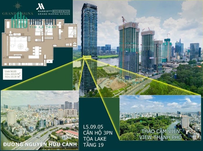 Grand Marina Sài Gòn căn hộ Marriot International Quận 1 - tặng full NT - nhận nhà ngay TT chỉ 30%