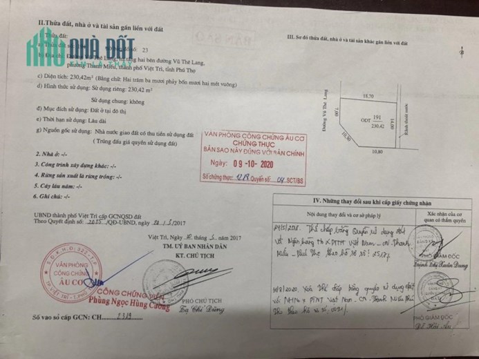 SỞ HỮU NGAY 2 LÔ LIỀN KỀ - GIÁ TỐT tại Phường Thanh Miếu - TP Việt Trì - Phú Thọ
