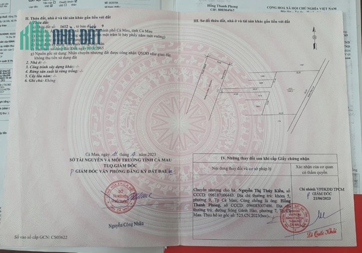 ĐẤT ĐẸP - GIÁ TỐT - Cần Bán Nhanh 2 Lô Đất Liền Kề Vị Trí Đắc Địa Tại Hoà Thành - Cà Mau