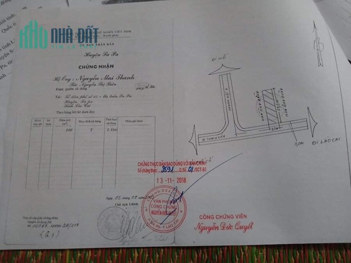 Cắt lỗ lô đất vị trí đắc địa, đón sóng quy hoạch TT Sapa