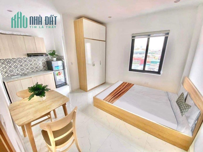 CHDV phòng trọ 25m2 đẹp giá rẻ chỉ 4tr/th Kim Giang Thanh Trì. thang máy, ban công thoát hiểm, pccc