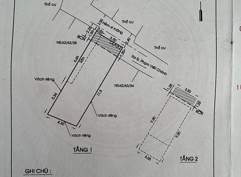 Chính chủ bán nhà 1 trệt + 1 lầu tại 32/30 Trần Quang Long, phường 19, quận Bình Thạnh, TP. HCM