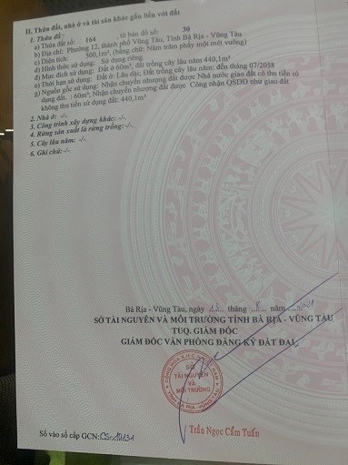 BÁN LÔ ĐẤT ĐẸP ĐƯỜNG HOA LƯ, PHƯỜNG 12, THÀNH PHỐ VŨNG TÀU