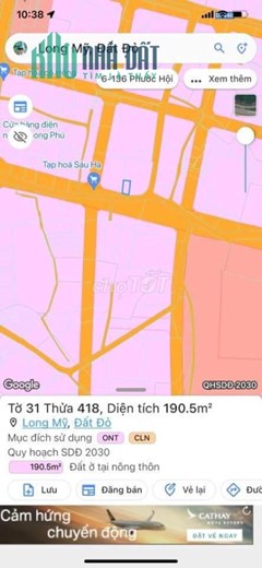 Chính Chủ Bán Đất MT Tỉnh Lộ 44B Sổ Hồng Riêng Giá Rẻ