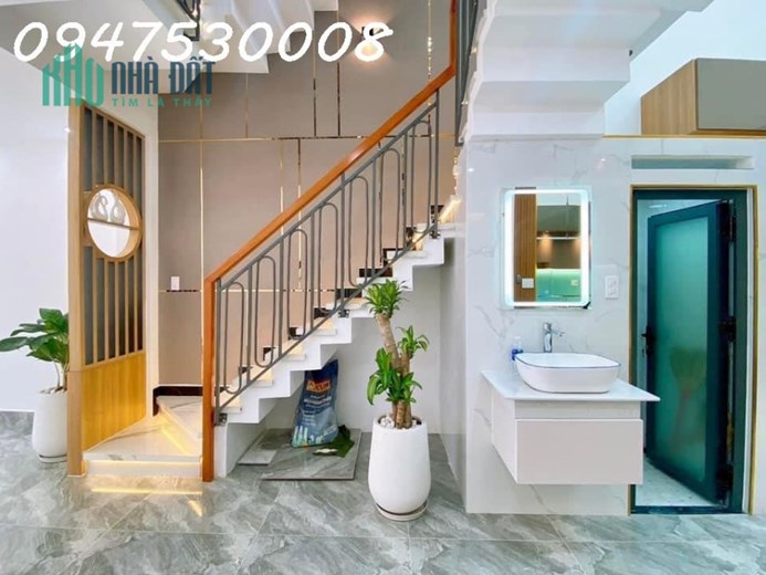 417 LÊ VĂN THỌ - P9 - GÒ VẤP. NHÀ 5 TẰNG 42M2 SÂN THƯỢNG TRƯỚC SAU.GARA OTO + 4 PN + 5WC. TẶNG LUÔN
