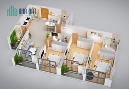 Bán căn hộ 120m2,lô góc, 3pn Long Biên