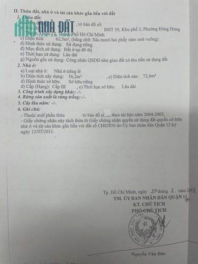 Bán Nhà Nguyễn Văn Quá, 2 Mặt Hẻm, Xây Thành 2 Căn Riêng Biệt Đối Đuôi