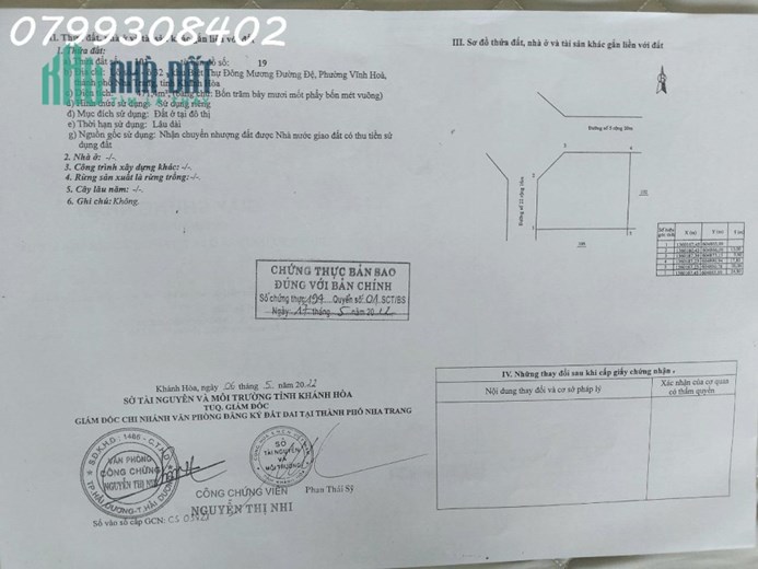 Bán lô góc biệt thự 2 mặt tiền Lý Thái Tổ khu tái định cư Hòn Xện