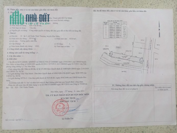 Bán Nhà Mặt Tiền Trần Văn Mười, 4x30m, Nhà Cấp 4, Gần Chợ Đại Hải