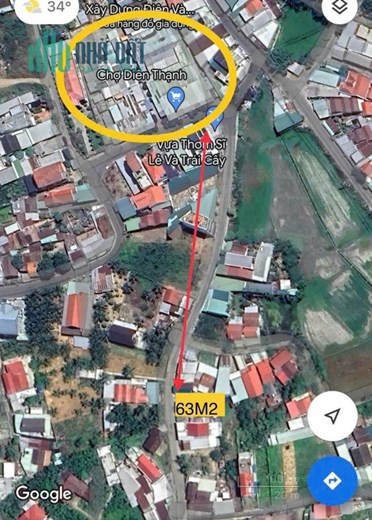 Bán lô đất đường rộng 8m ở Diên Toàn giá 945 triệu