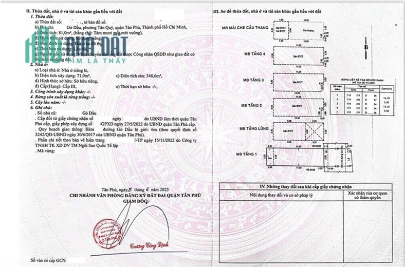 Nhà 6 tầng có Thang máy, Gò Dầu, Tân Phú – Đường 8m, 80m2, chỉ 8.7 tỷ