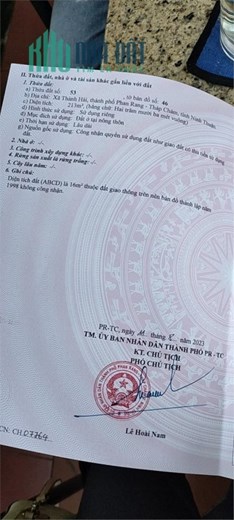 ĐẤT ĐẸP - GIÁ TỐT - Cần Bán Nhanh Lô Đất Vị Trí Đắc Địa Tại Xã Thành Hải, Phan Rang - Tháp Chàm