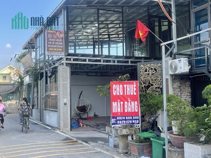Cho thuê mặt bằng diện tích 70m2 sử dụng 2 tầng Cổng Chợ Mới Phúc Thọ, Nghĩa Trụ, Văn Giang, Hưng