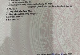 Bán lô đất mặt ngõ 103M ngang 6.2 Đằng Hải Hải An
