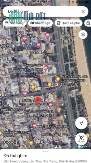 Bán lô đất hẻm oto đường Hùng Vương tp Nha Trang . gần biển . Giá tốt