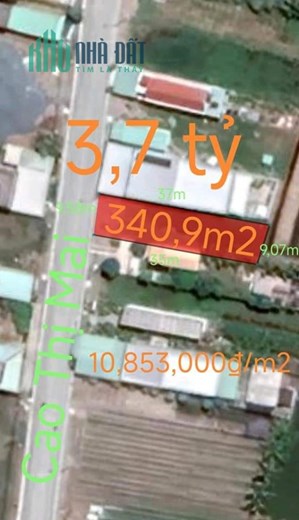 Bán lô đất thổ mặt tiền Cao Thị Mai giá 3,7 tỷ