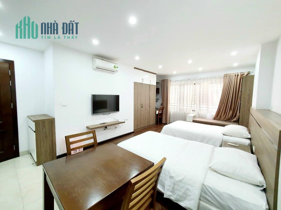 Tòa 9 tầng, 30 căn hộ Hoàng Quốc Việt 120m2, doanh thu 300Tr, Ô tô tránh, 47 tỷ(TL)