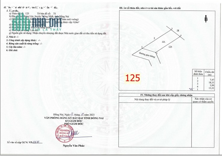 Hàng hiếm còn 1 lô đất nền thổ cư KCN Dầu Giây giá cực rẻ 780tr