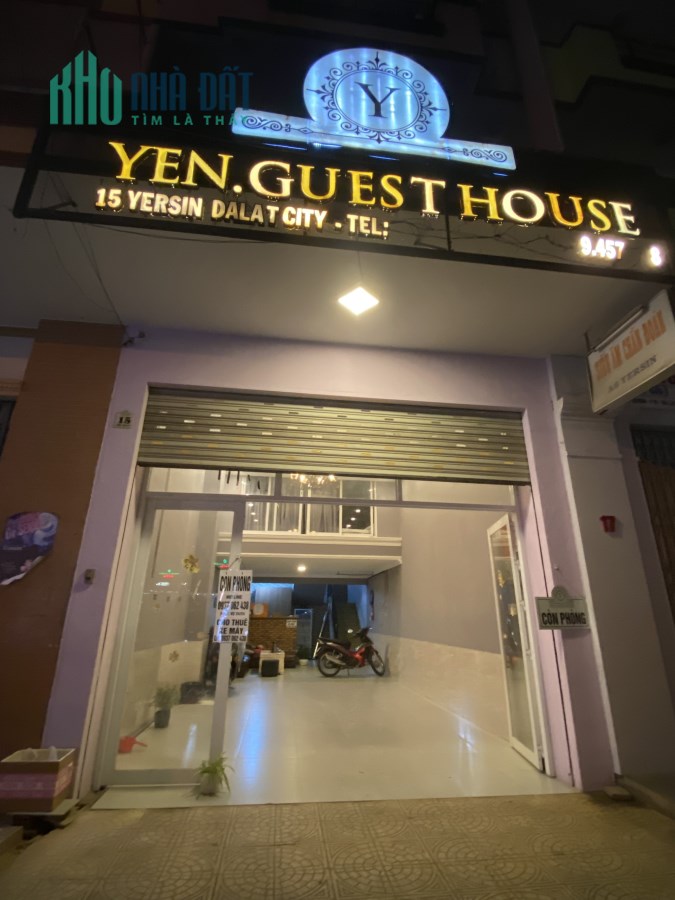 CHÍNH CHỦ  CHO THUÊ KHÁCH SẠN SỐ NHÀ 15 - ĐƯỜNG  YERSIN - PHƯỜNG 10 - TP ĐÀ LẠT - LÂM ĐỒNG