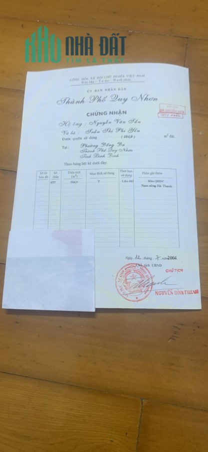 CHÍNH CHỦ CẦN BÁN NHANH LÔ ĐẤT  – GIÁ TỐT Tại  145 Hoa Lư, p Đống đa, TP Qui Nhơn, tỉnh Bình định.