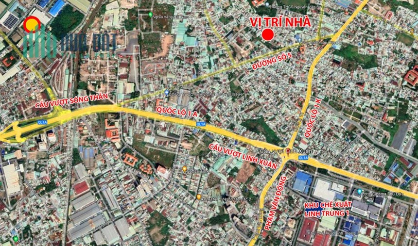 Bán nhà Linh Xuân Thủ Đức, DT: 5m x 22m, đường 8 mét, giá 5  tỷ.