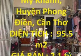 CHÍNH CHỦ CẦN BÁN NHANH NHÀ ĐẤT TẠI Xã Mỹ Khánh, Huyện Phong Điền, Cần Thơ
