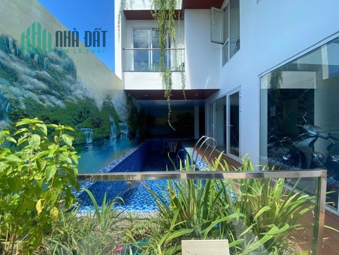 ♣  Mặt Tiền đường 7.5m View Vịnh Đà Nẵng, 180m2 4 tầng, 10 phòng KD, Mới đẹp