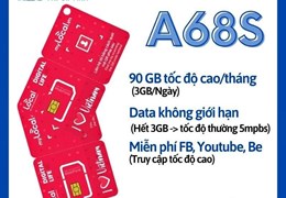 Sim 4G Mobifone Local A68S - Data không giới hạn