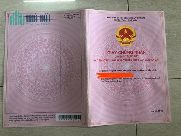 CHÍNH CHỦ Cần Bán Nhanh 2 Lô Đất Vị Trí Đắc Địa Tại Phường 6, TP Sóc Trăng , Sóc Trăng