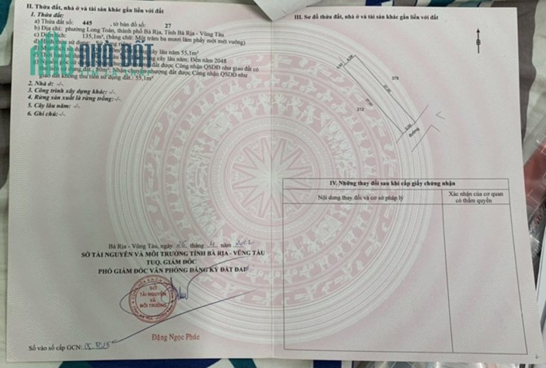 ❌️ CHÍNH CHỦ CẦN BÁN LÔ ĐẤT CÓ VỊ TRÍ ĐẸP Ở PHƯỜNG LONG TOÀN - TP BÀ RỊA - VŨNG TÀU.❌️