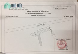 ĐẤT CHÍNH CHỦ - GIÁ TỐT - Cần Bán Nhanh Tại Xã Mong Thọ B, Huyện Châu Thành, Kiên Giang