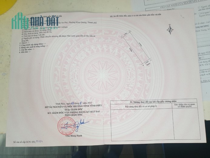 Bán 100m2 đất trong khu chung cư An Phú, Khai Quang