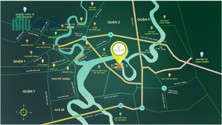 🌟 BIỆT THỰ 🌟 ECO VILLAGE SÀI GÒN RIVER - DT ĐẤT 150, DTXD 195, 19.3 TỶ
