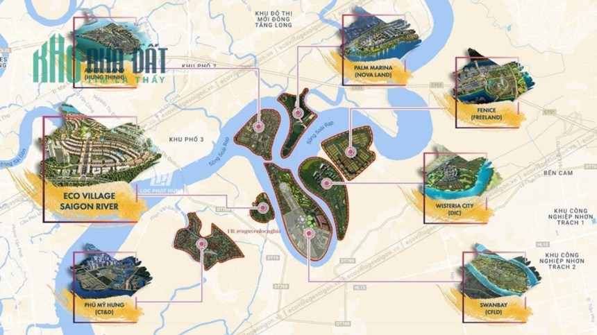 🌟 BIỆT THỰ 🌟 ECO VILLAGE SÀI GÒN RIVER - DT ĐẤT 150, DTXD 195, 19.3 TỶ