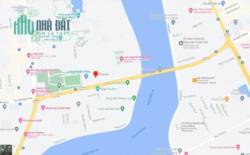 Bán lô đất Nại Nam, Halla Jade Residence, sát Asian Park, Lotte Mark, 175m2, nhỉnh 10 tỷ
