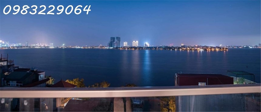Bán nhà mặt phố Võng Thị 97m x 8 tầng, THANG MÁY, OTO tránh, view trọn hồ Tây.