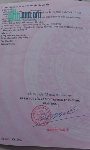 HOT HOT SỞ HỮU NGAY LÔ ĐẤT ĐẸP – GIÁ TỐT Tại Phường Long Tuyền, Quận Bình Thuỷ, Cần Thơ