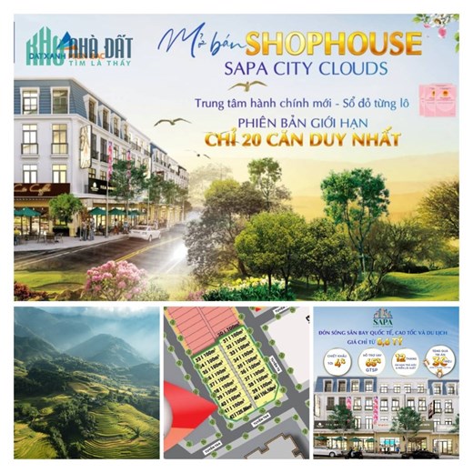 [ Độc quyền ] Chính chủ lô 100m2 áp góc Sapa City cloud. giá 5,4 có gia lộc thiện chí.
